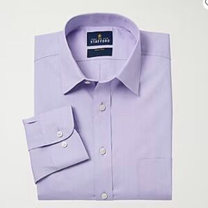 Stafford Essentials Men's Dress Shirt in Purple